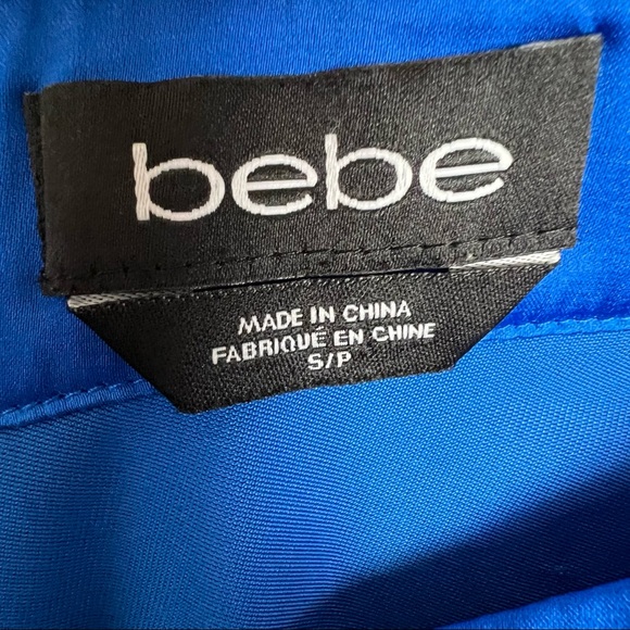 Bebe Y2K Mesh One Shoulder Animal Print Top Small - Picture 4 of 8